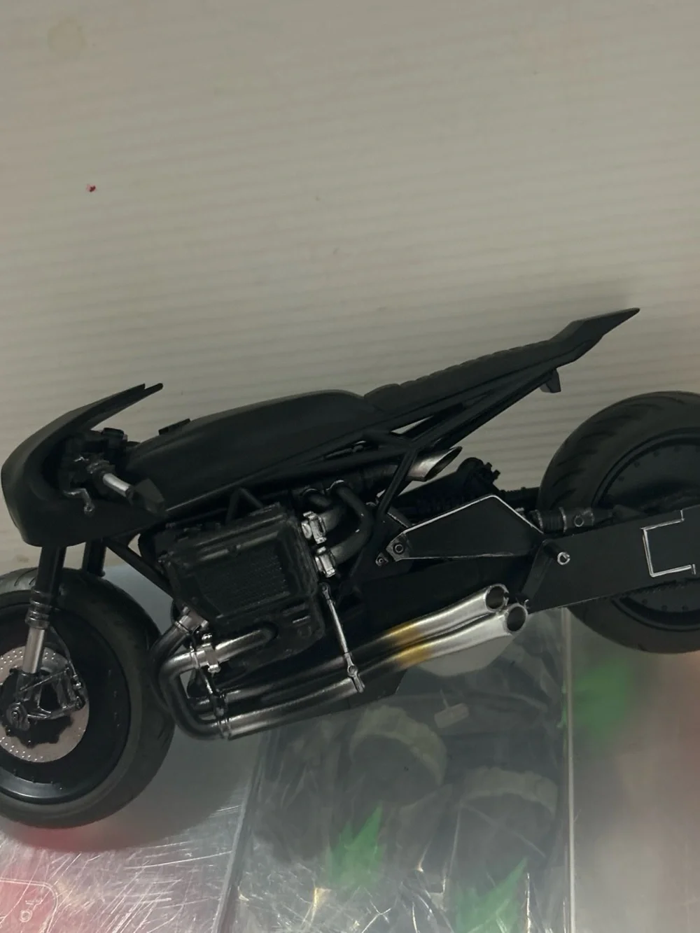 Black Kids Motorcycle Action Figure Playset -